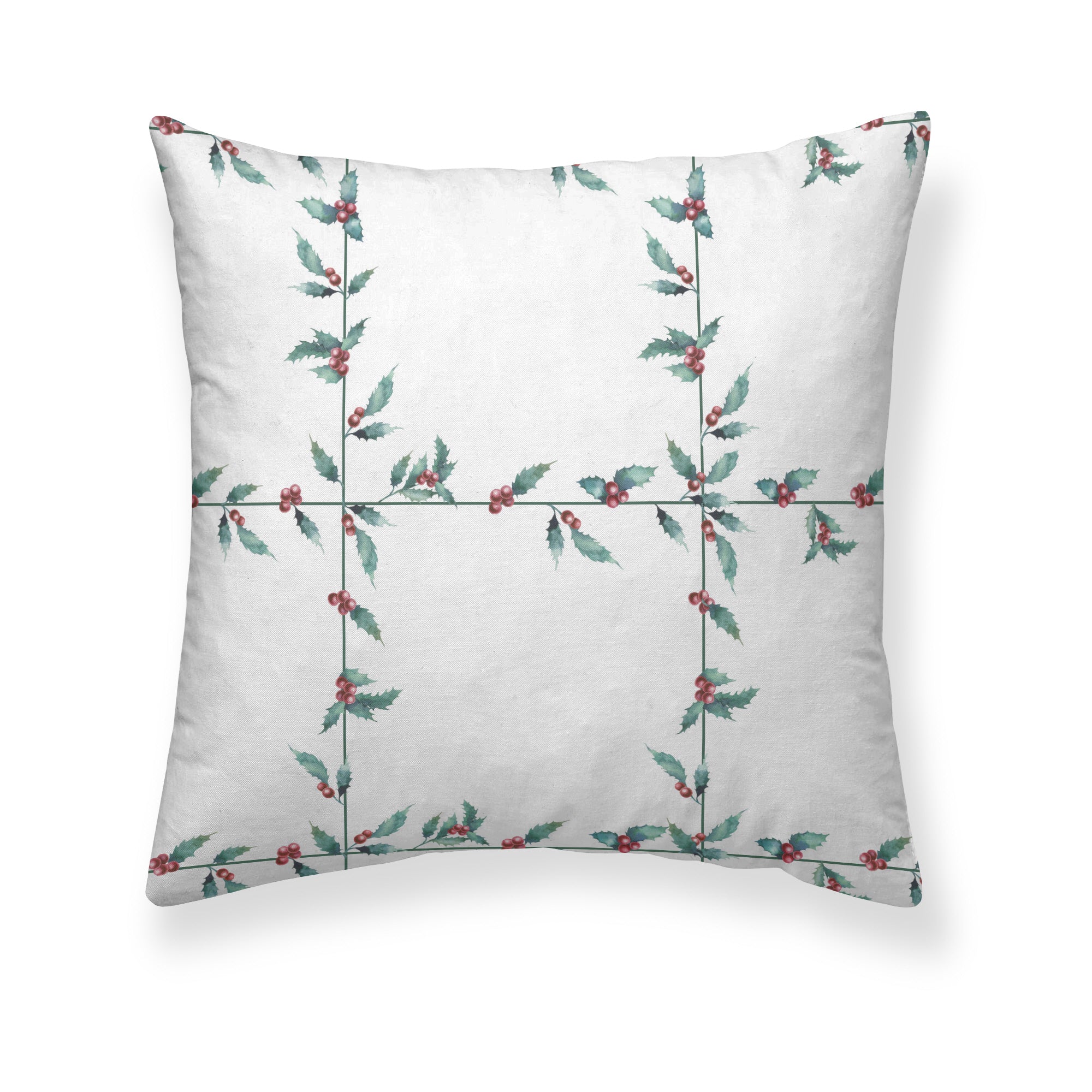 Funda de cojín terciopelo White Christmas 1 50x50 cm