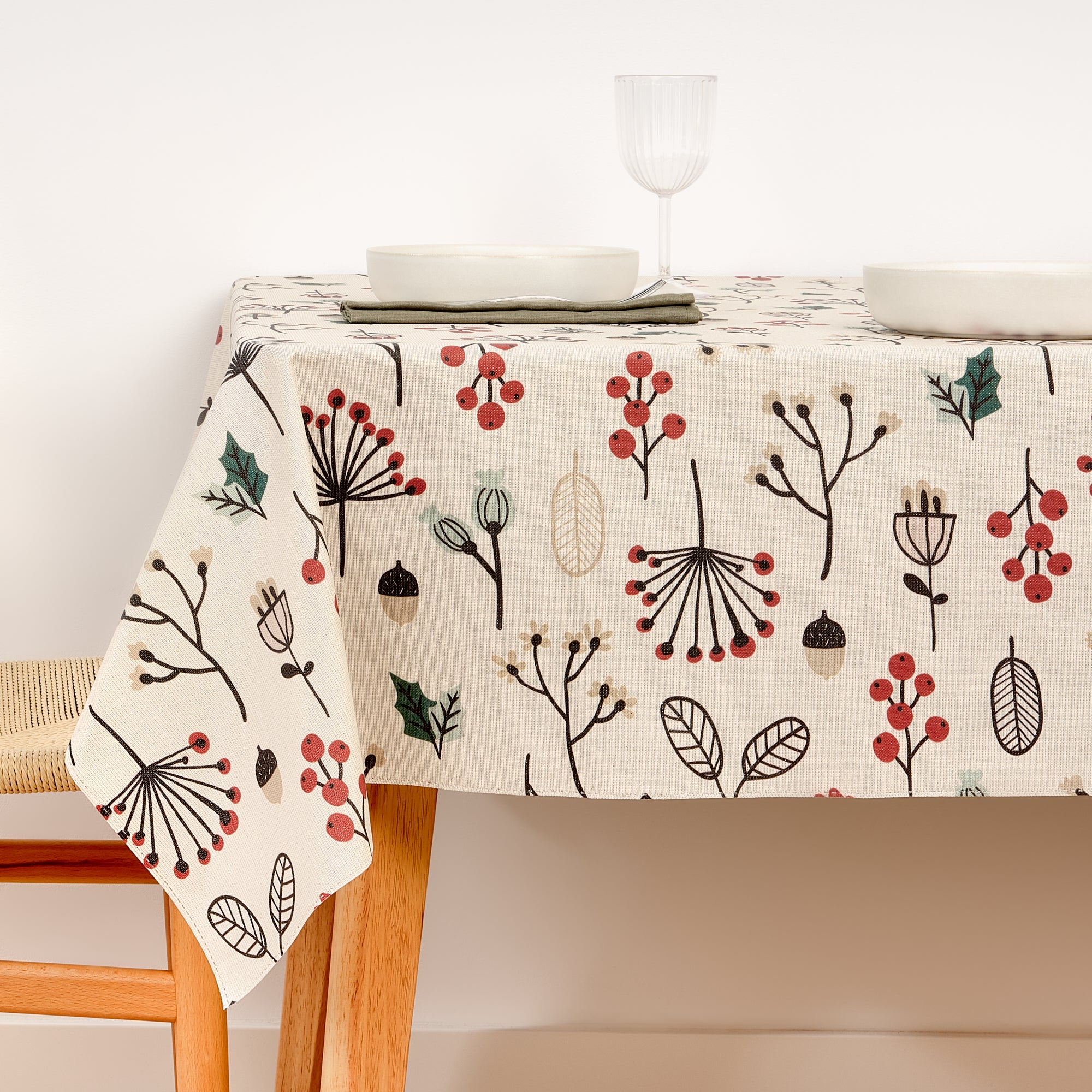 Mantel de tela Merry Christmas 44 Lurex