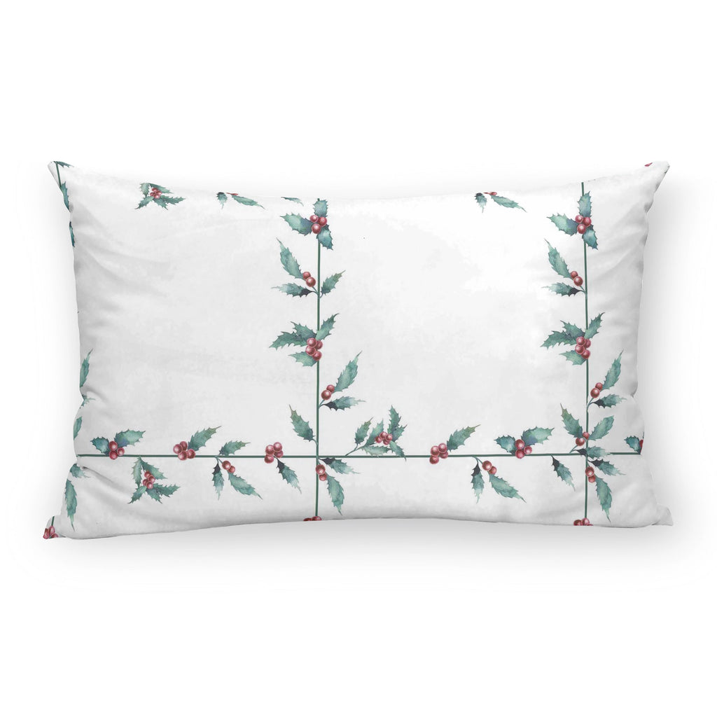 Funda de cojín terciopelo White Christmas 1 30x50 cm