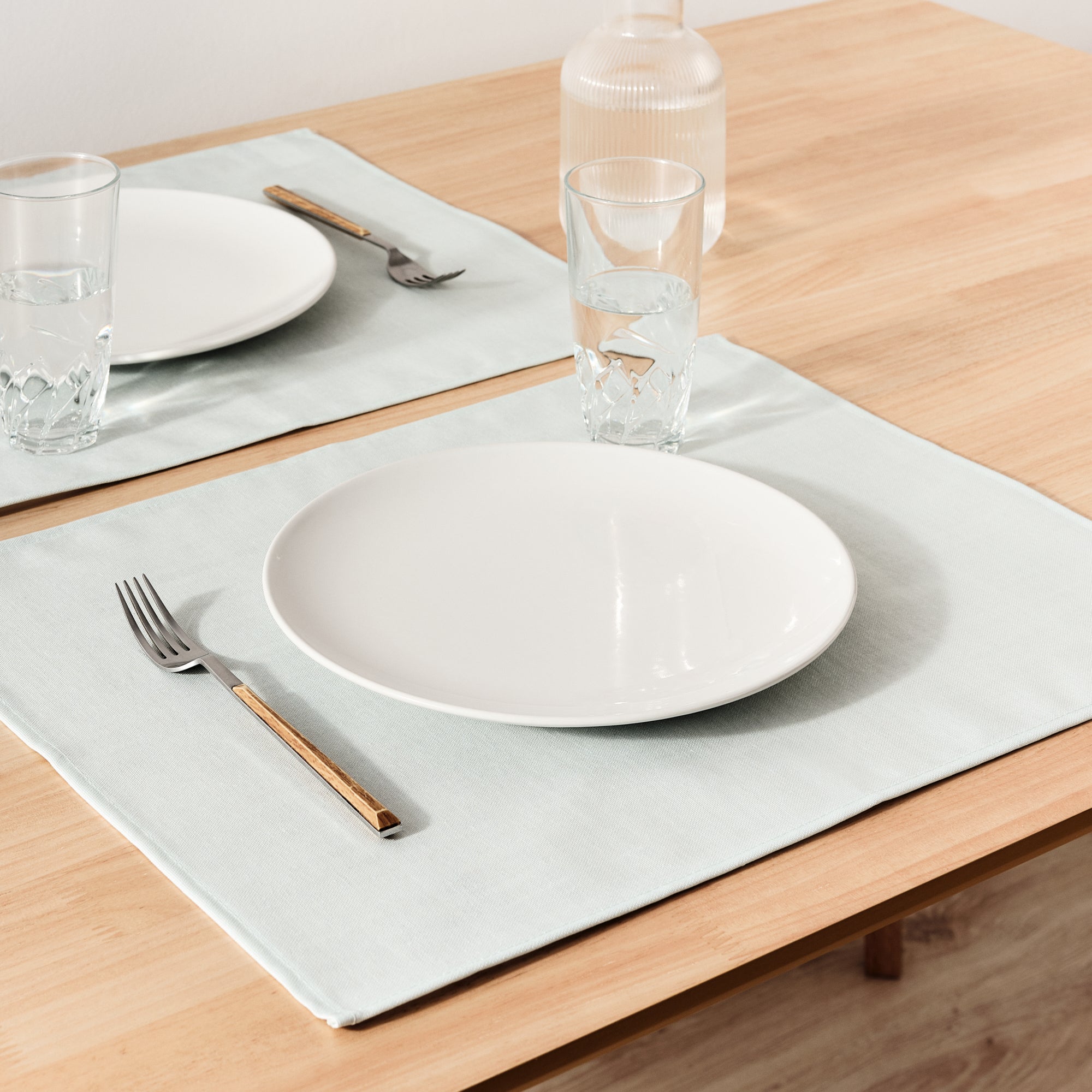 Pack 2 unidades mantel individual Verde agua 50x40 cm