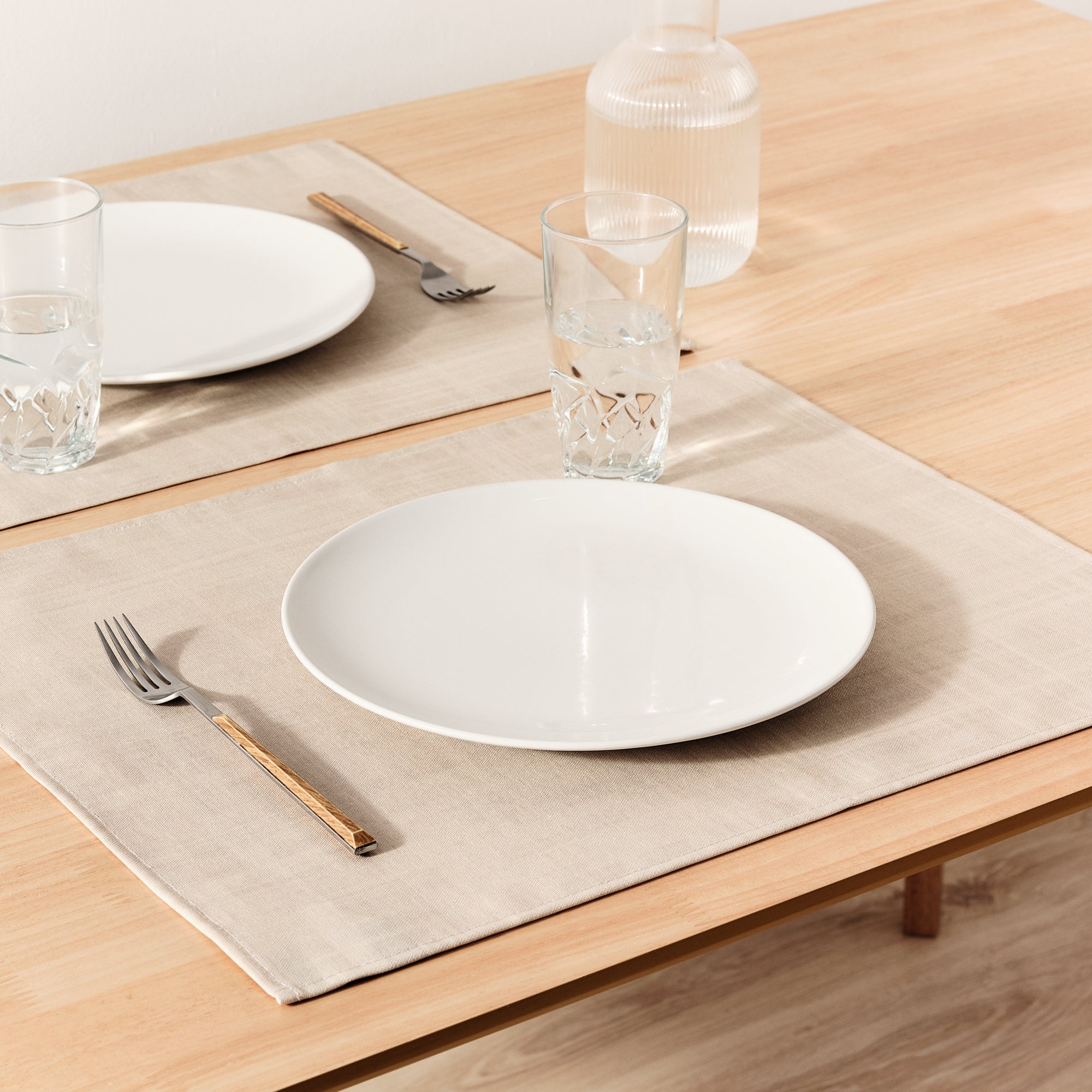 Pack 2 unidades mantel individual Beig 50x40 cm
