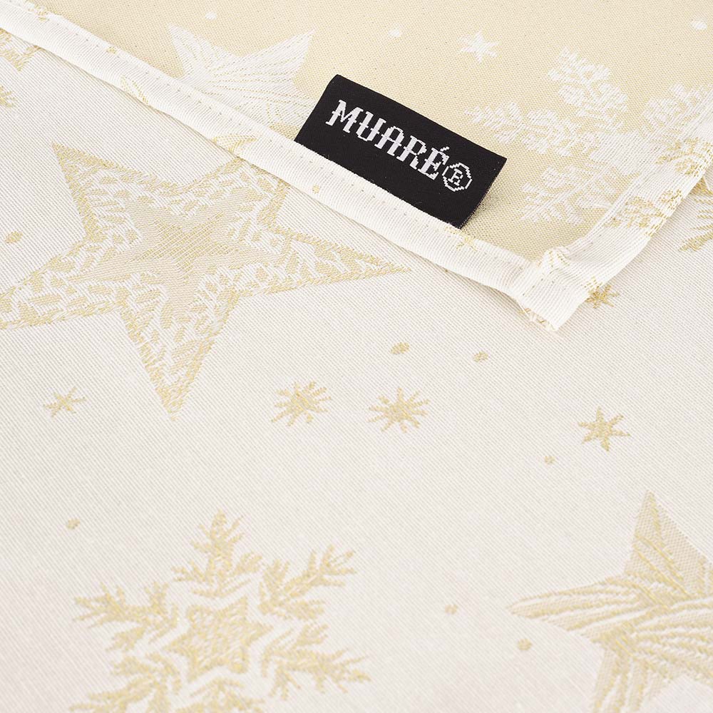 Mantel jacquard 31114A Natural Oro Lurex