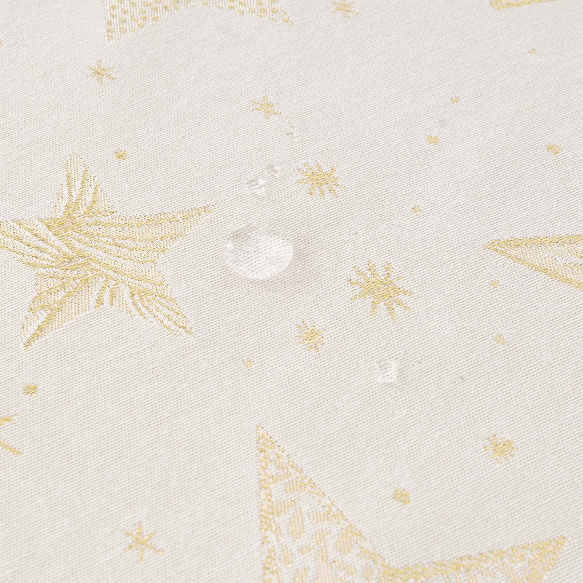 Mantel jacquard 31114A Natural Oro Lurex