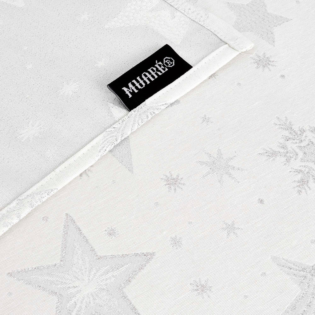 Mantel jacquard 31114A Natural Plata Lurex