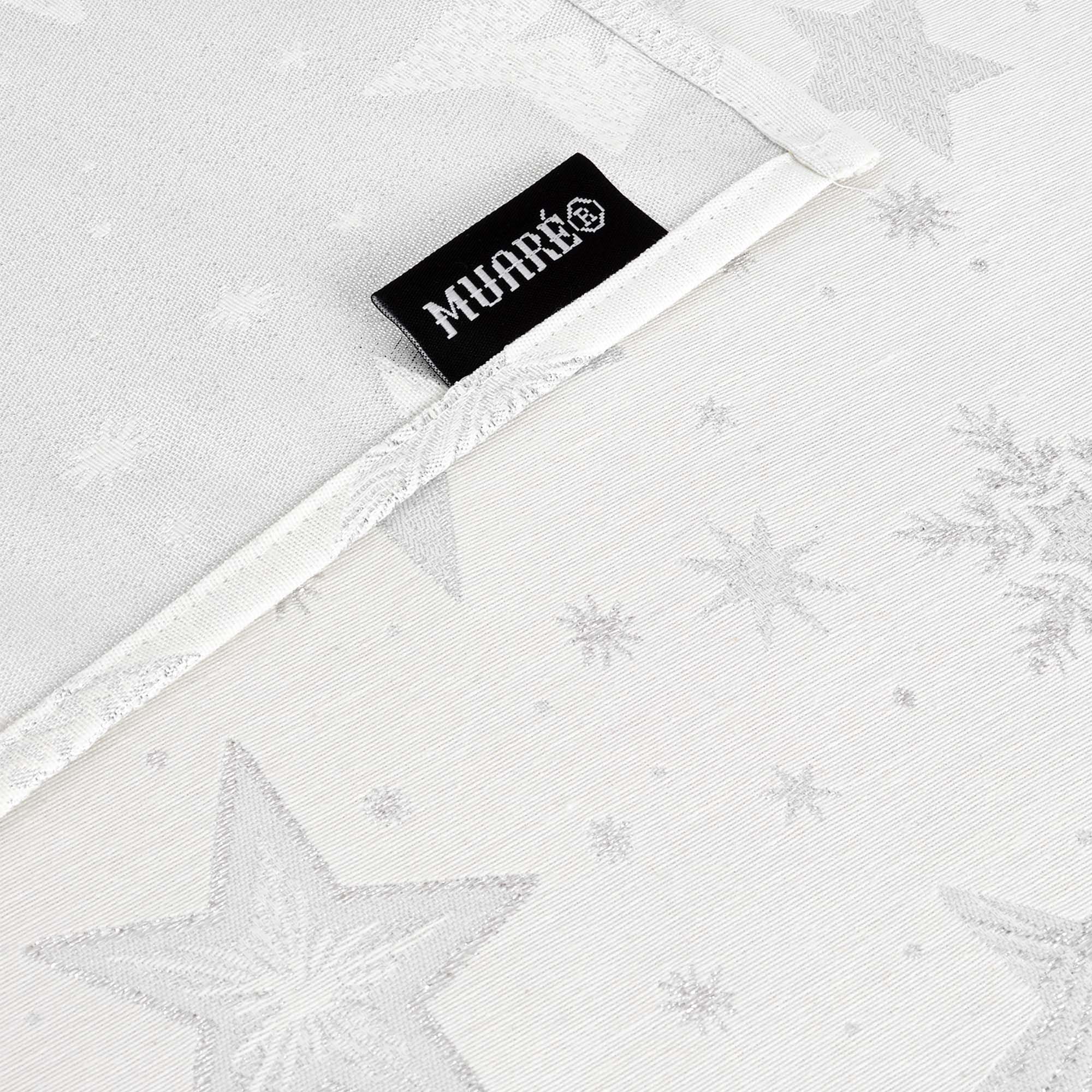 Mantel jacquard 31114A Natural Plata Lurex