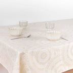 Mantel jacquard R17676 Natural Oro Lurex