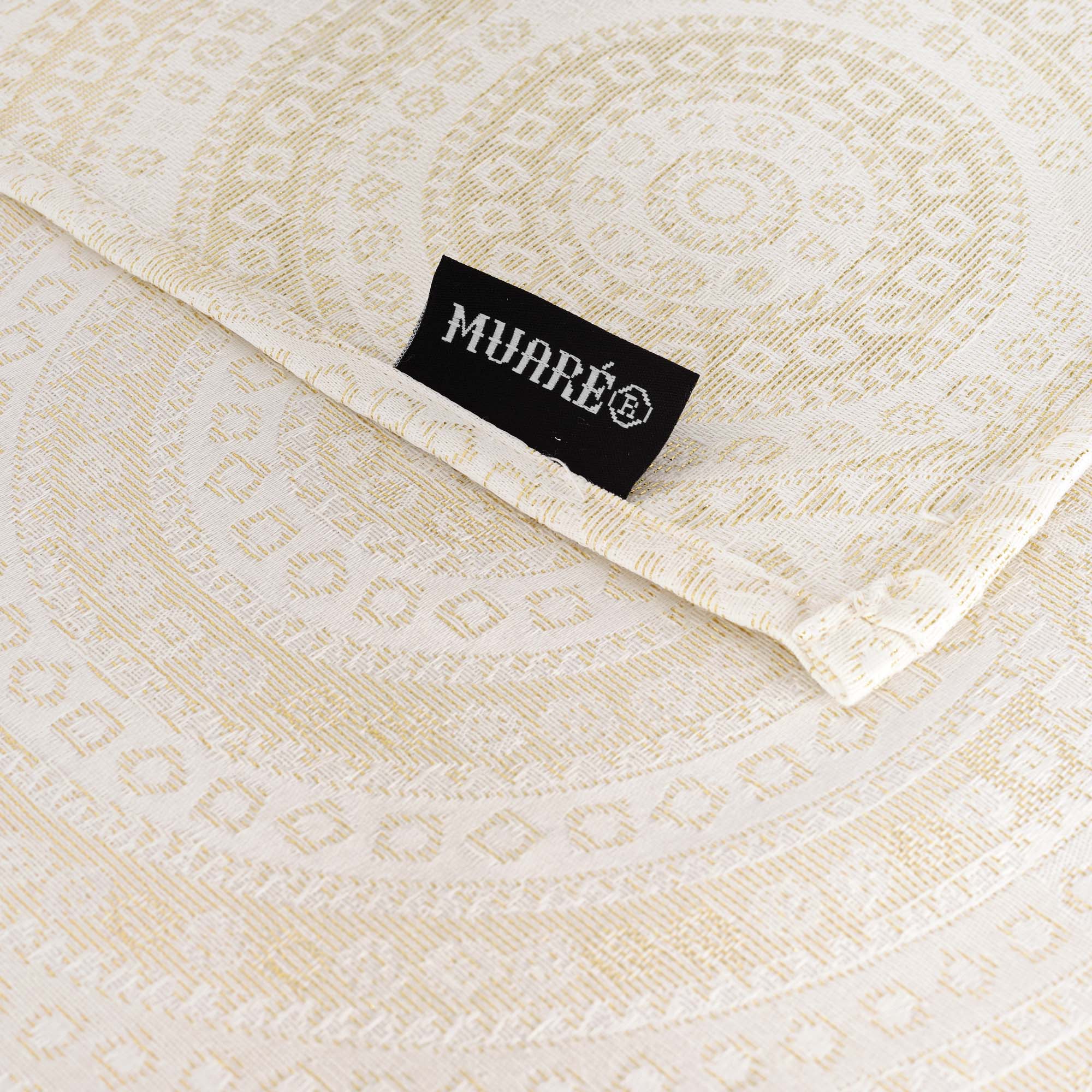 Mantel jacquard R17676 Natural Oro Lurex