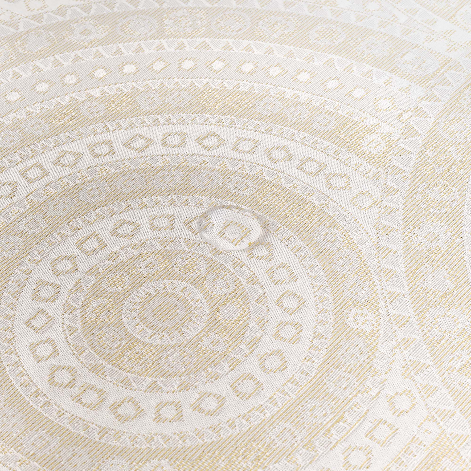 Mantel jacquard R17676 Natural Oro Lurex