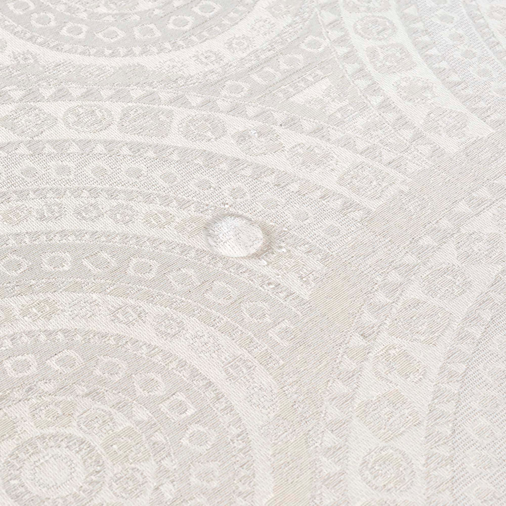 Mantel jacquard R17676 Natural Plata Lurex