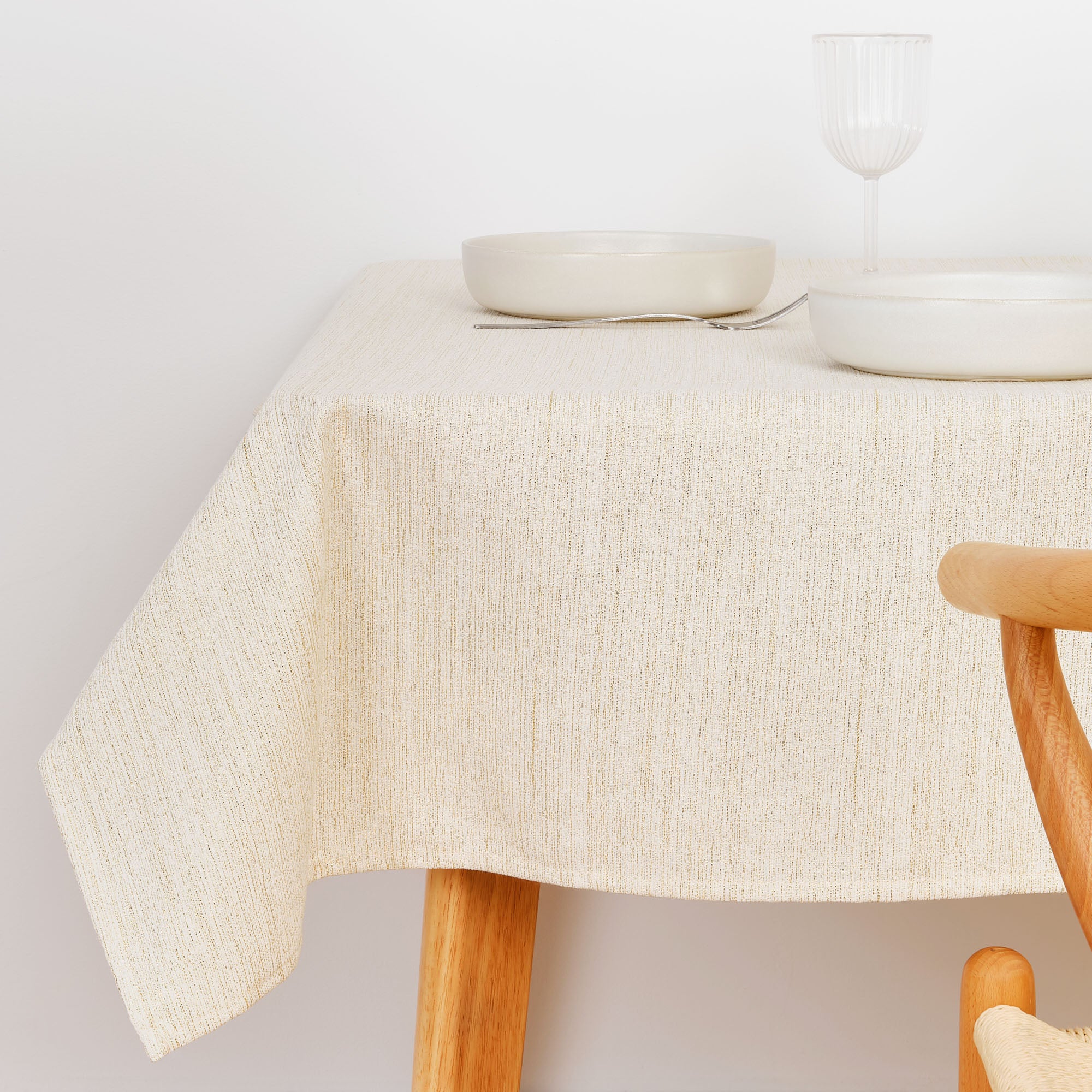Mantel jacquard R17948 Natural Oro Lurex