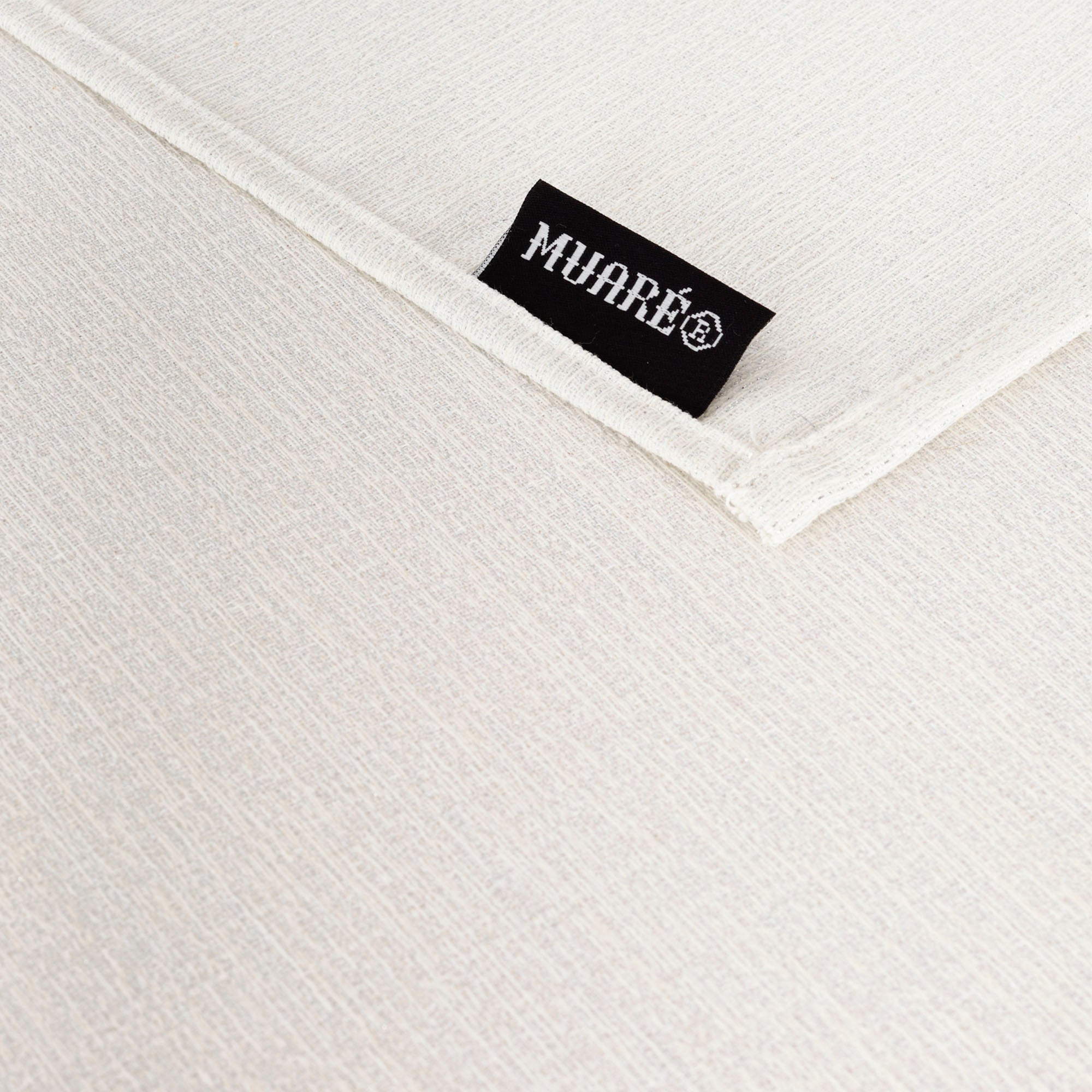 Mantel jacquard R17948 Natural Plata Lurex