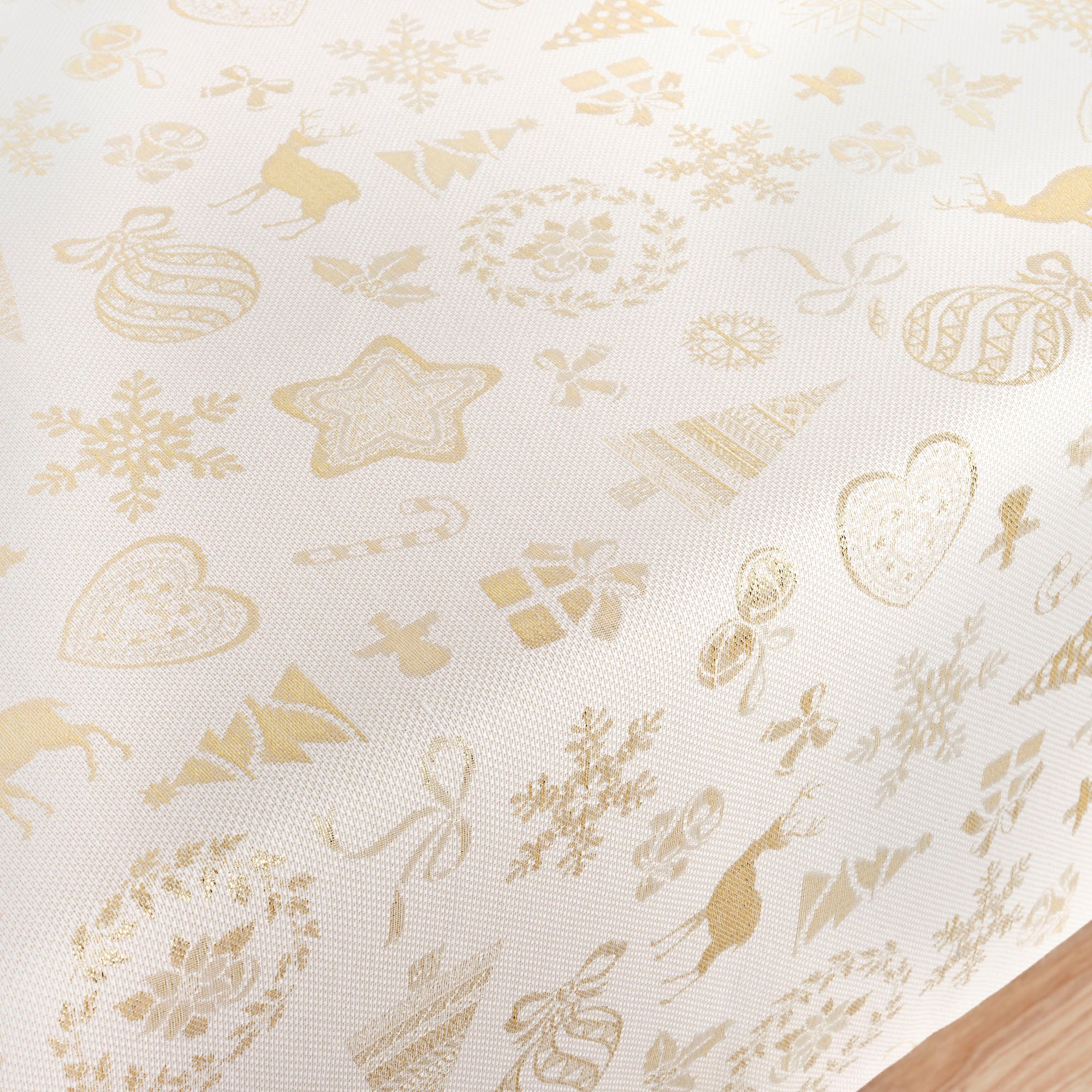 Mantel jacquard R22119 Natural Oro Lurex