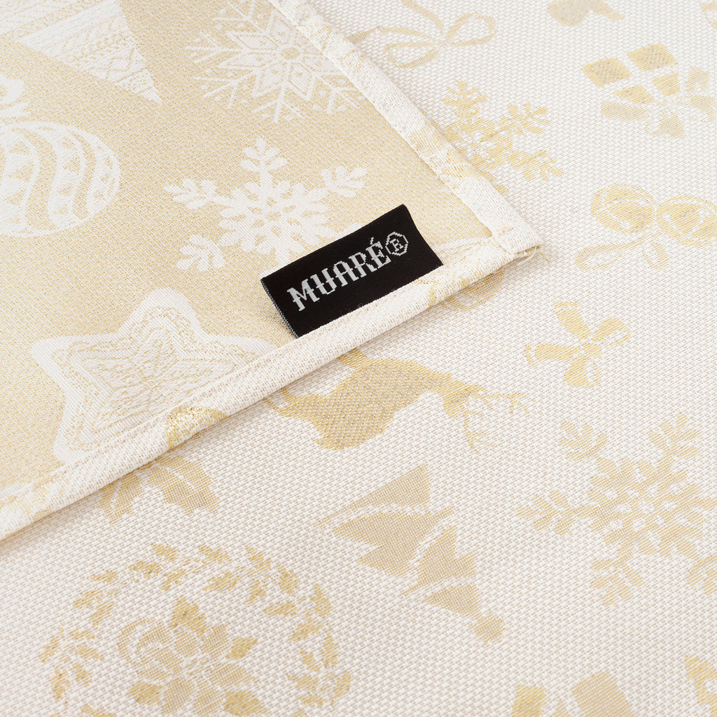 Mantel jacquard R22119 Natural Oro Lurex