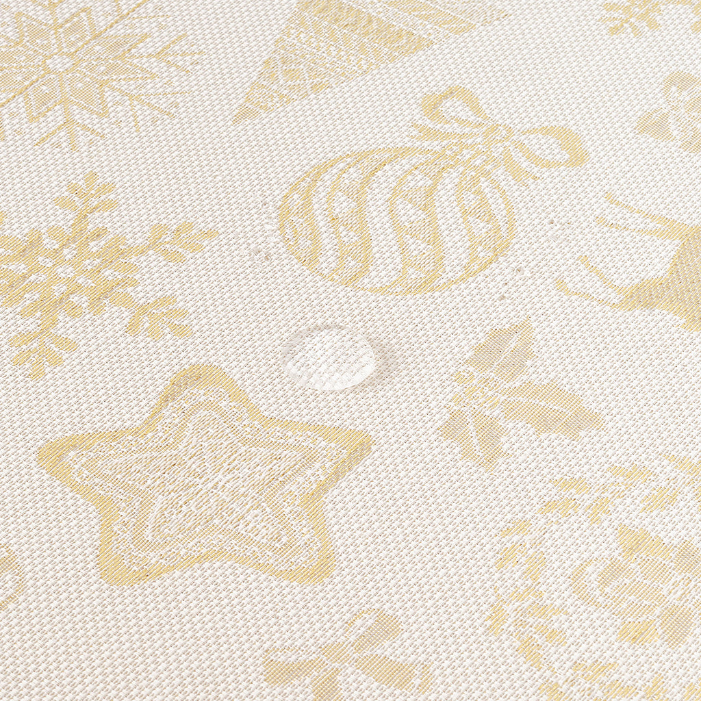 Mantel jacquard R22119 Natural Oro Lurex