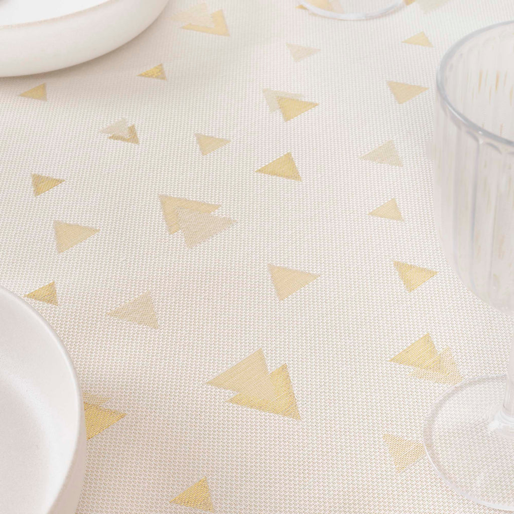 Mantel jacquard R22120 Natural Oro Lurex