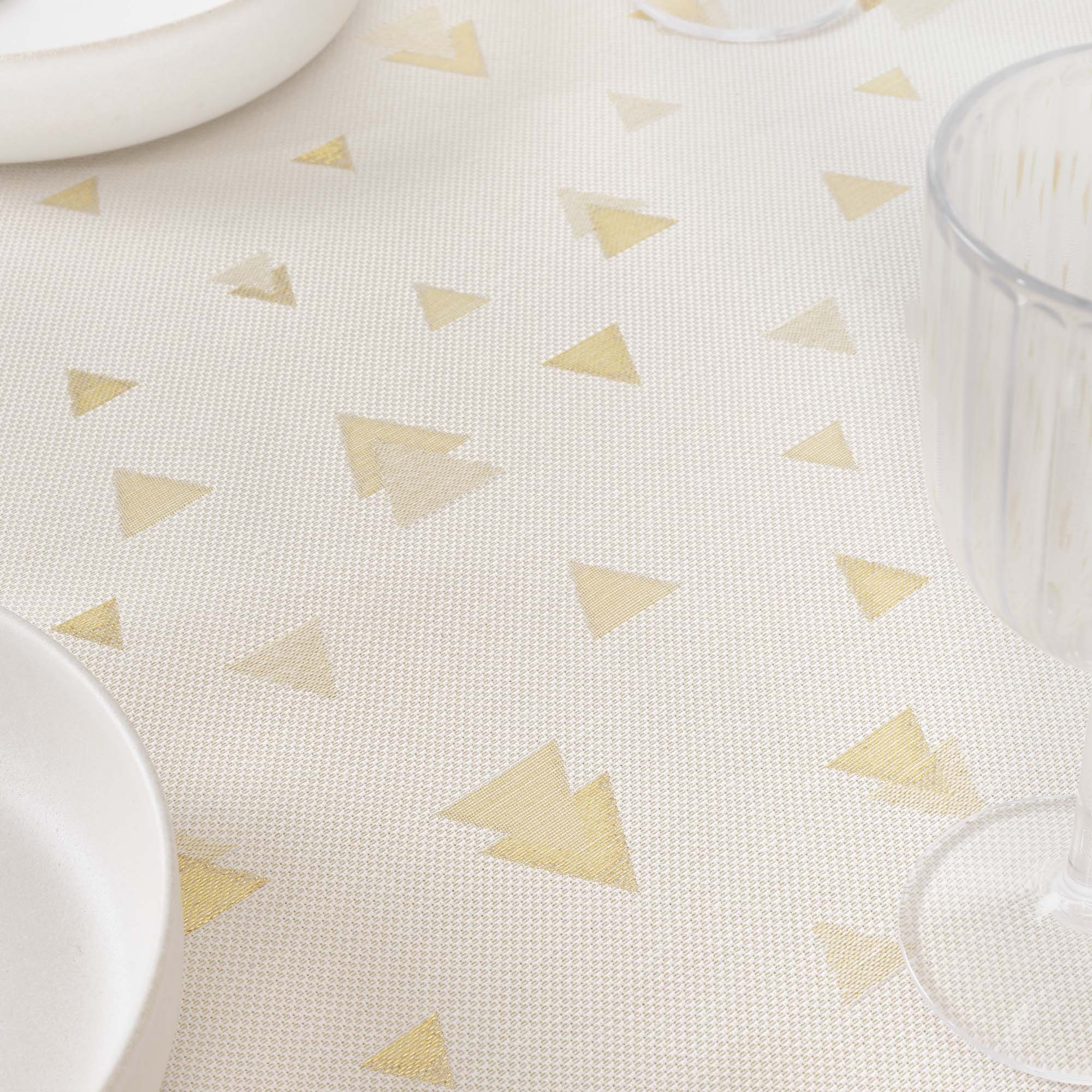 Mantel jacquard R22120 Natural Oro Lurex