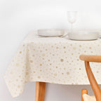 Mantel jacquard R22123 Natural Oro Lurex