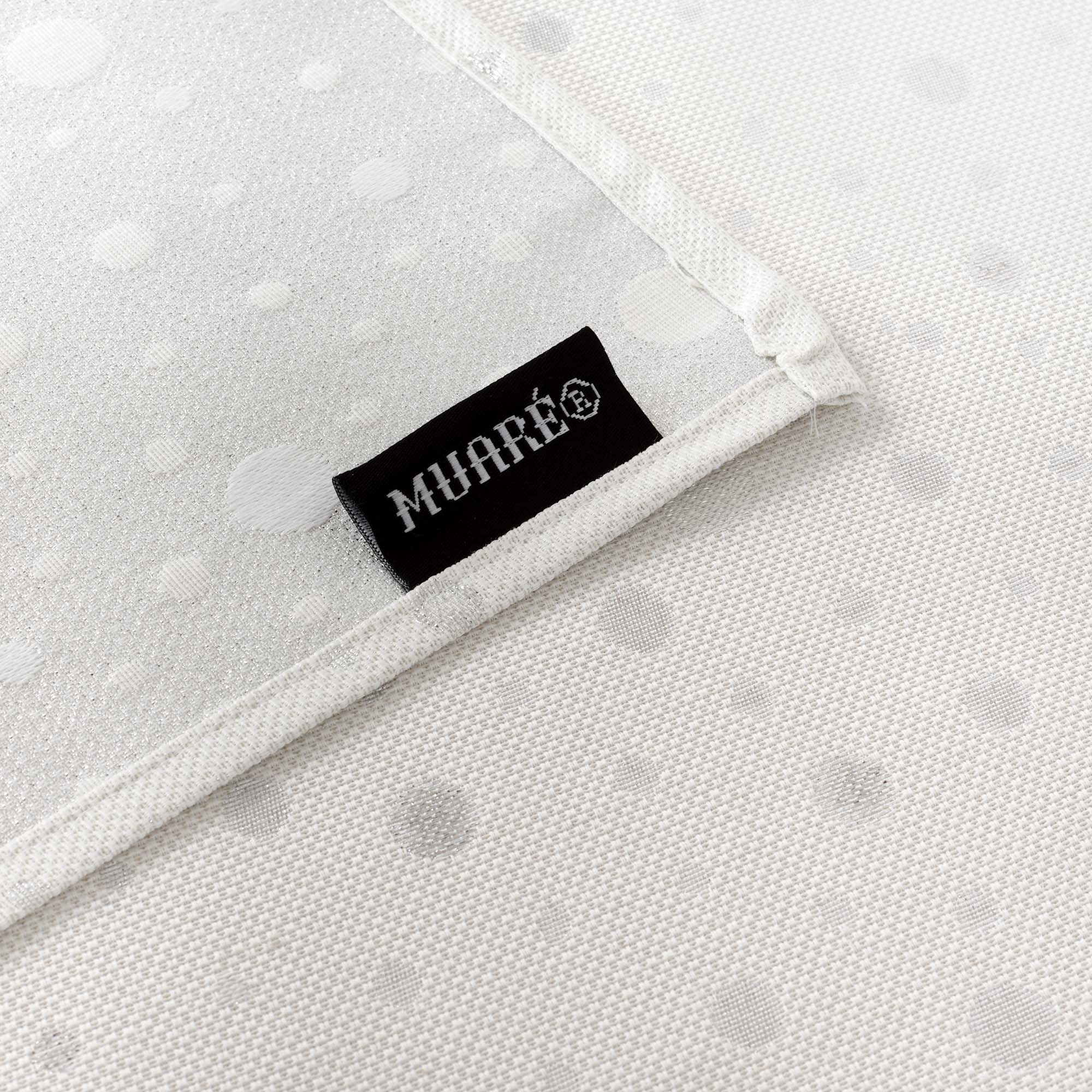 Mantel jacquard R22123 Natural Plata Lurex