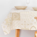 Mantel jacquard R22124 Natural Oro Lurex