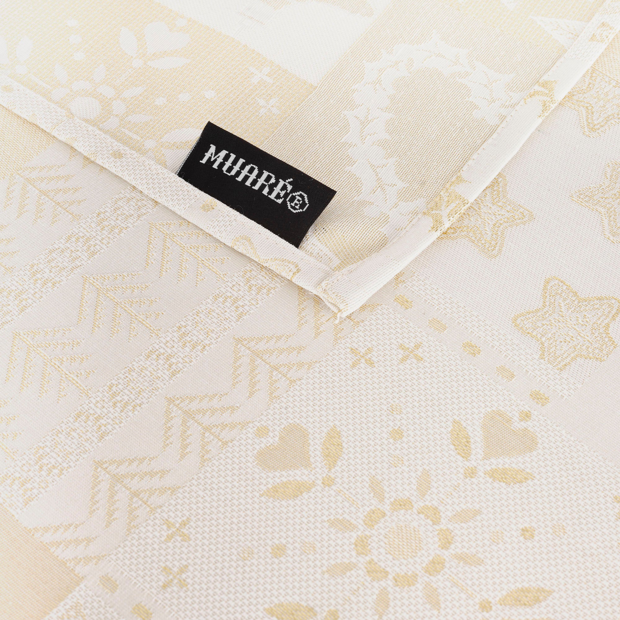 Mantel jacquard R22124 Natural Oro Lurex