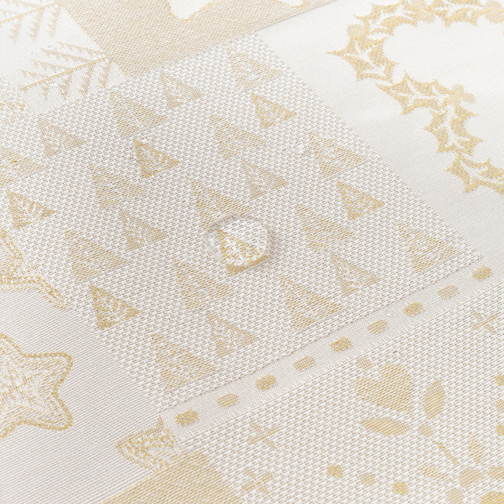 Mantel jacquard R22124 Natural Oro Lurex