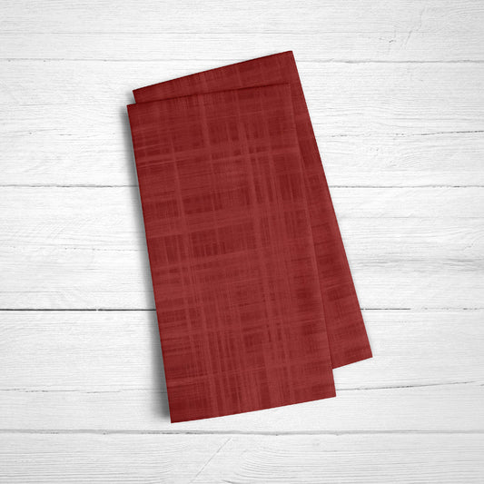 Cotton-linen napkins pack of 2 units Plain Red