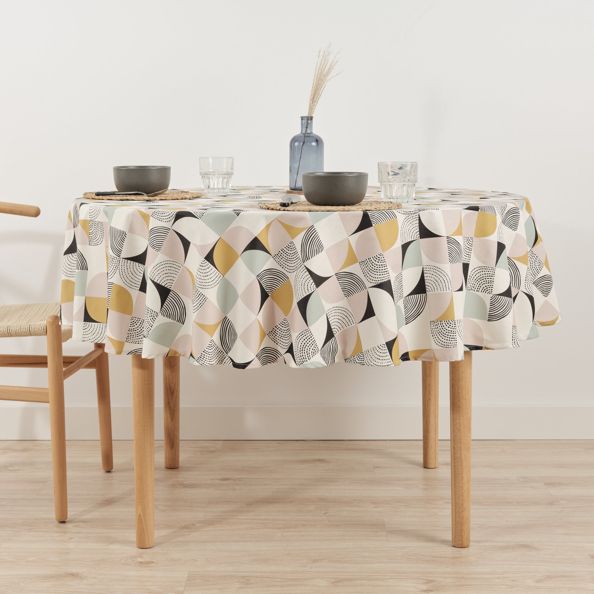 Mantel redondo antimanchas P20