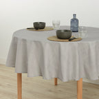 Mantel redondo antimanchas Gris Medio
