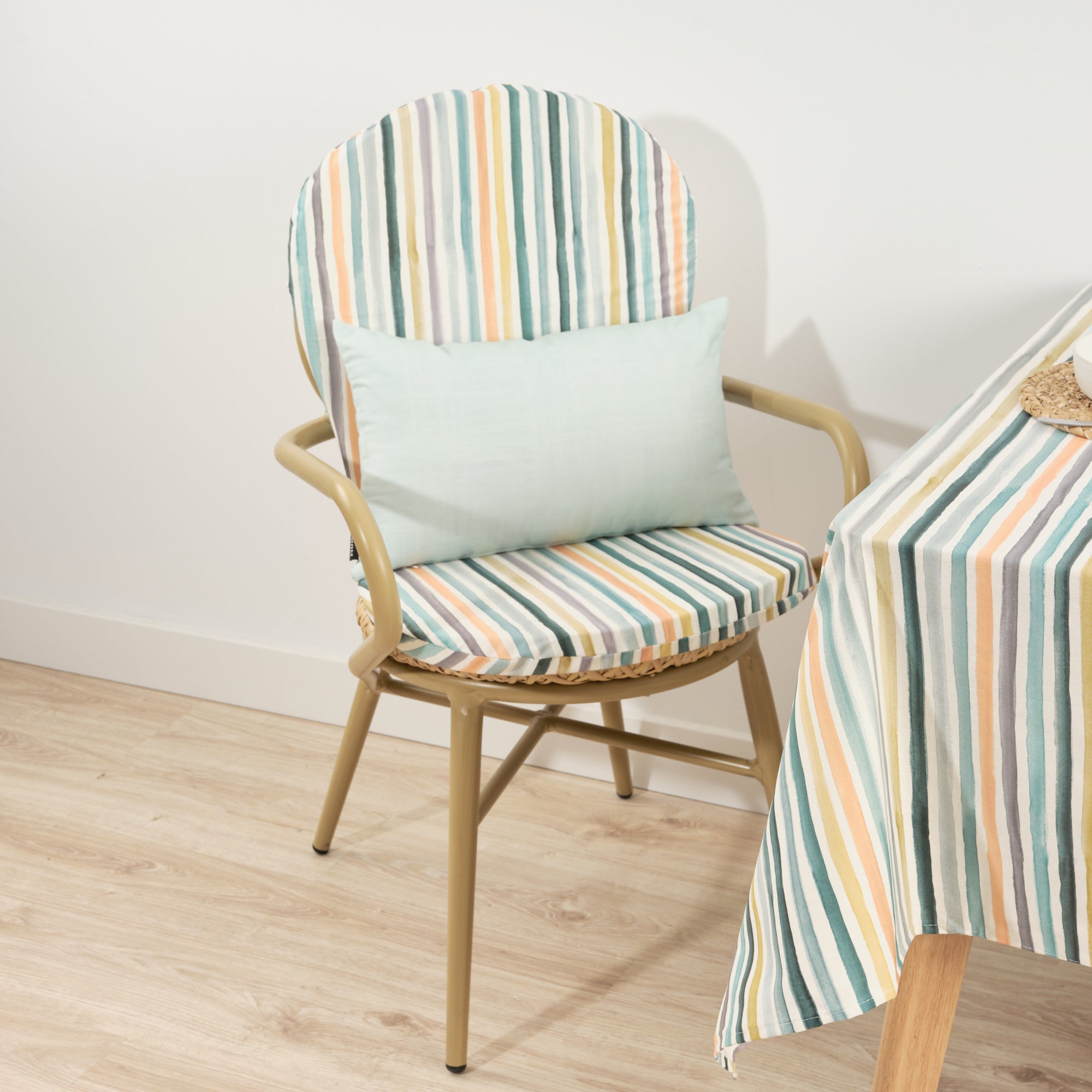 Cojín para silla de exterior Naiara Azul 48x90 cm