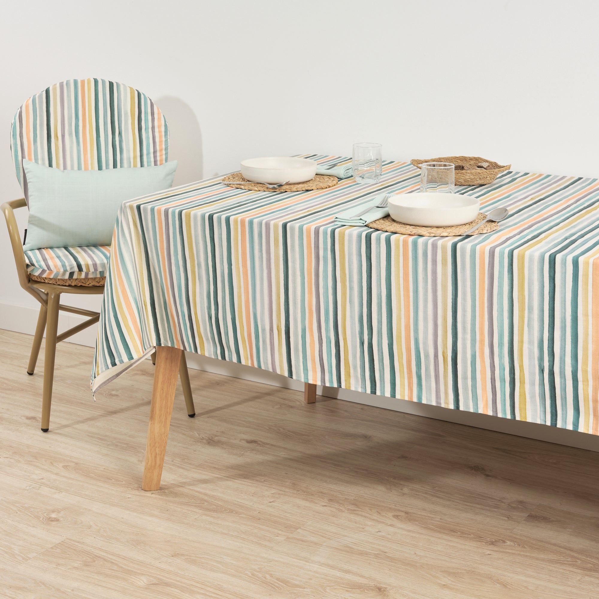 Cojín para silla de exterior Naiara Azul 48x90 cm