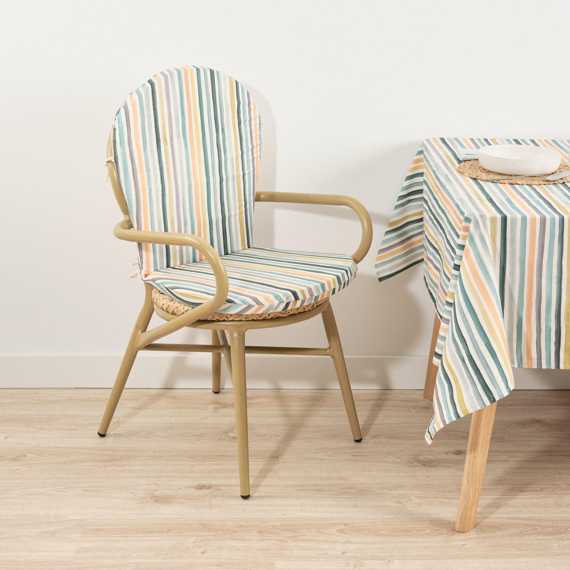 Cojín para silla de exterior Naiara Azul 48x90 cm