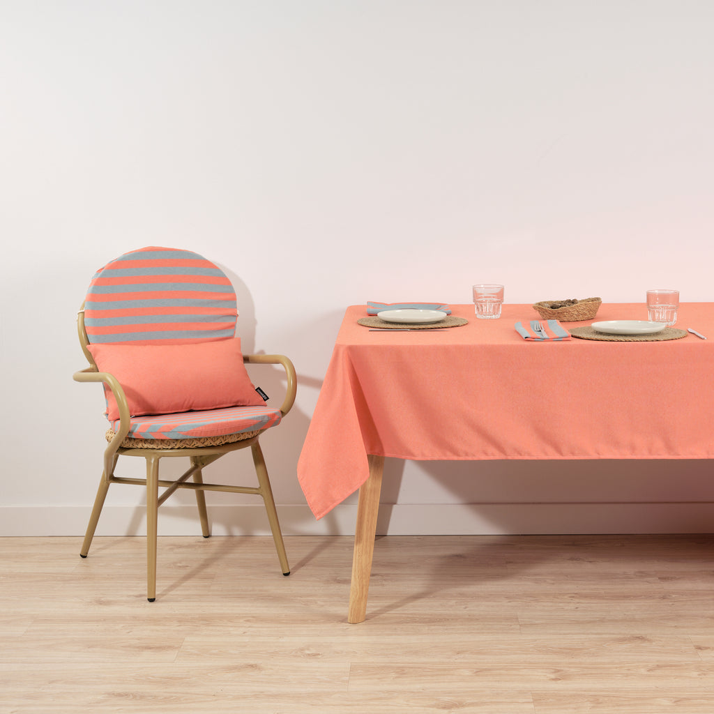 Mantel de tela jacquard Maglia Liso Naranja