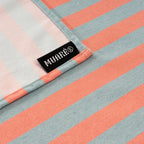 Mantel de tela jacquard Maglia Raya Naranja y Agua
