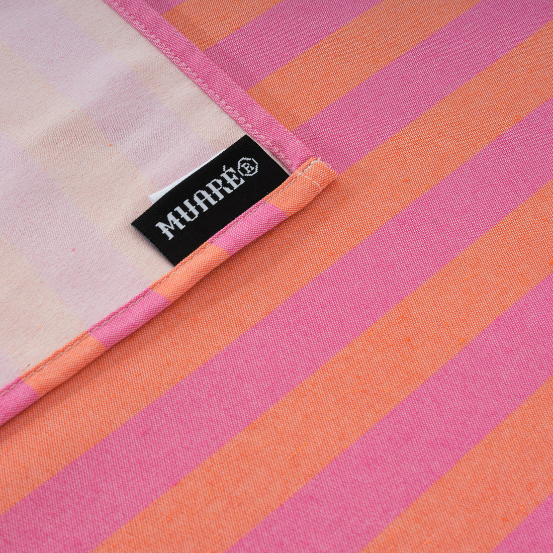Maglia Stripe Fuchsia and Orange jacquard fabric tablecloth