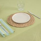 Mantel de tela jacquard Maglia Liso Pistacho