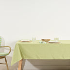 Mantel de tela jacquard Maglia Liso Pistacho