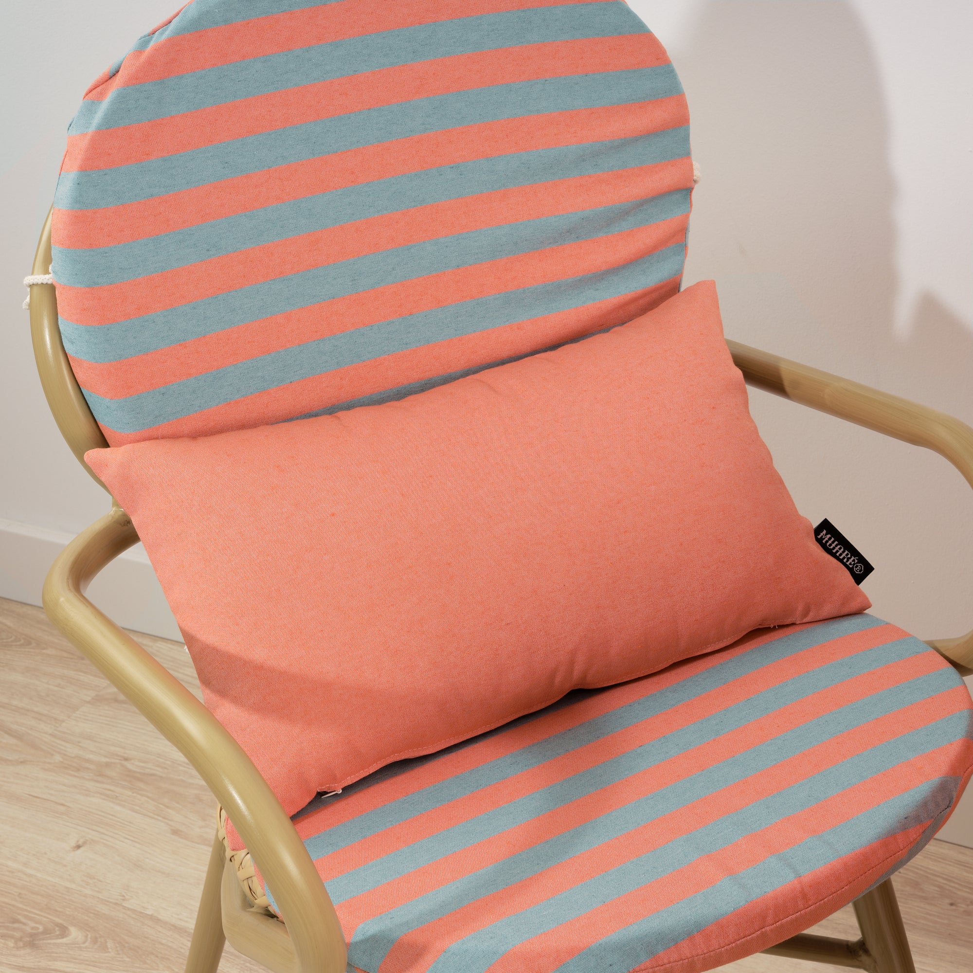 Funda de cojín Maglia Liso Naranja 30x50 cm