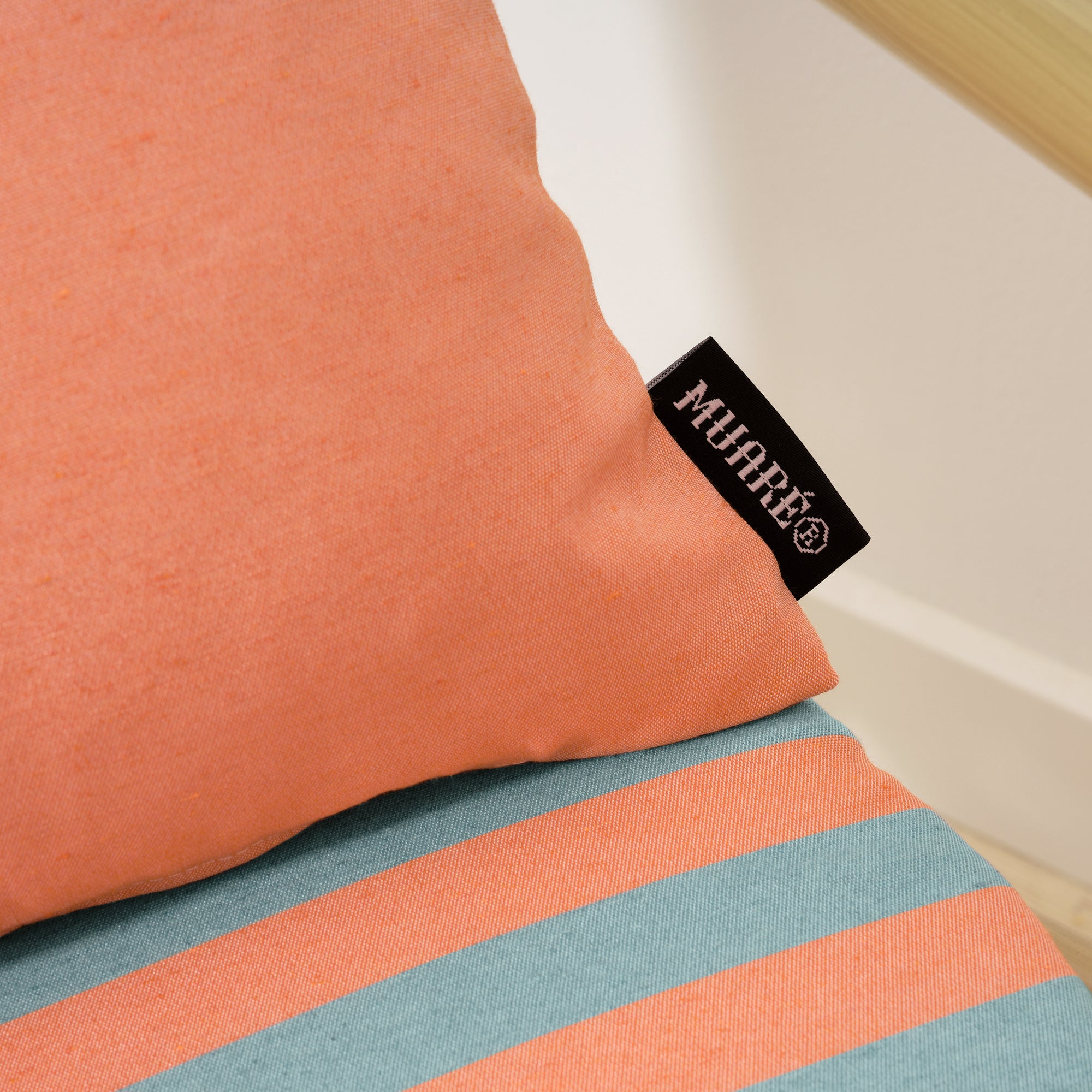 Funda de cojín Maglia Liso Naranja 30x50 cm