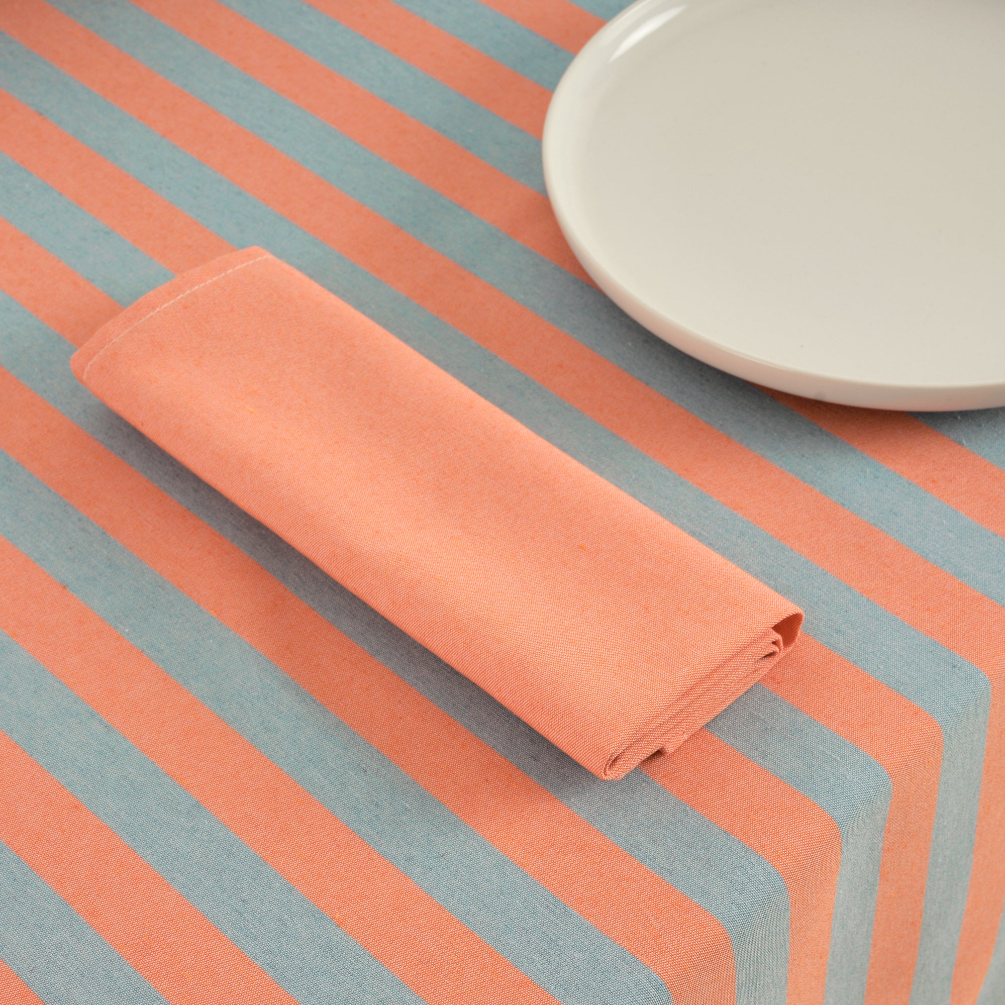 Pack 2 unidades servilletas Maglia Liso Naranja 45x45 cm