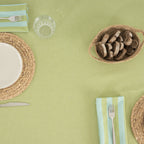 Pack 2 unidades servilletas Maglia Raya Pistacho y Turquesa 45x45 cm