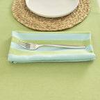 Pack 2 unidades servilletas Maglia Raya Pistacho y Turquesa 45x45 cm