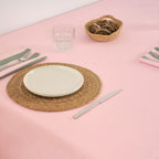 Pack 2 unidades servilletas Maglia Raya Rosa y Musgo 45x45 cm