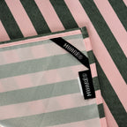 Paño de cocina Maglia Raya Rosa y Musgo 45x70 cm