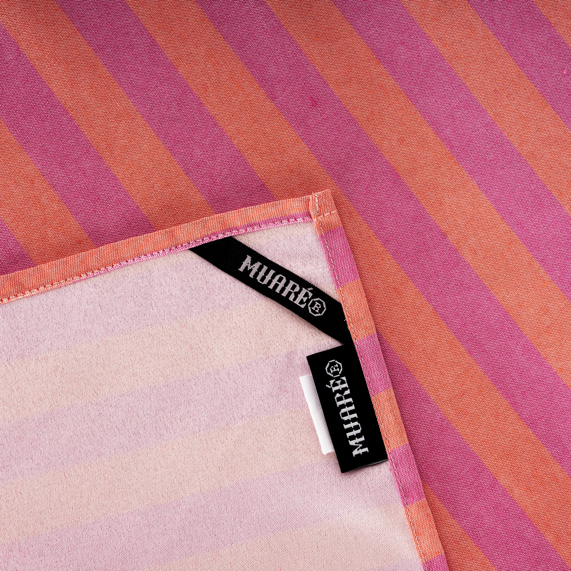 Paño de cocina Maglia Raya Fucsia y Naranja 45x70 cm