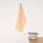 Paño de cocina Maglia Raya Rosa y Yema 45x70 cm
