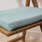 Cojín para asiento acolchado Maglia Liso Agua 40x40x5 cm