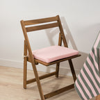 Cojín para asiento acolchado Maglia Liso Rosa 40x40x5 cm