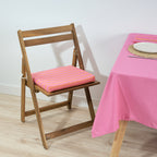 Cojín para asiento acolchado Maglia Raya Fucsia y Naranja 40x40x5 cm