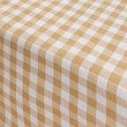 Mantel Vichy impermeable antimanchas Beige tacto tela