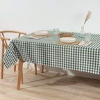 Mantel Vichy impermeable antimanchas Verde tacto tela
